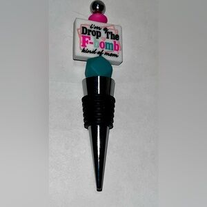 New handmade adult sarcastic silicone beaded Colorful Wine Bottle Stopper
